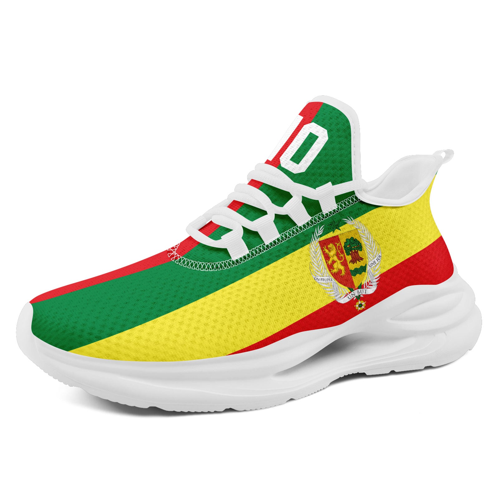 Custom Senegal 2026 World Cup Sneakers DIY Country Flag Running Shoes Lightweight Sport Shoes Gift for Football Fans Personalized Team Name and Logo FN079-F009079-1