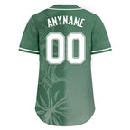 Custom Green Classic Style Personalized Authentic Baseball Jersey BSBJ01-D020160-7