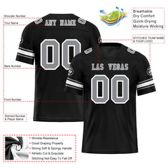 Custom Black Las Vegas Personalized Authentic Football Jersey FBJ02-D020256-23