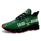 Custom Saudi Arabia 2026 World Cup Sneakers DIY Country Flag Running Shoes Lightweight Sport Shoes Gift for Football Fans Personalized Team Name and Logo FN003XD-F009100-3