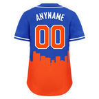 Custom Blue Orange City Edition Personalized Authentic Baseball Jersey BSBJ01-D017140
