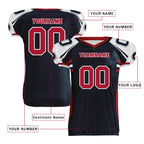 Custom Blue White Texas High-Performance American Football Jersey FBJ06-D023001-12