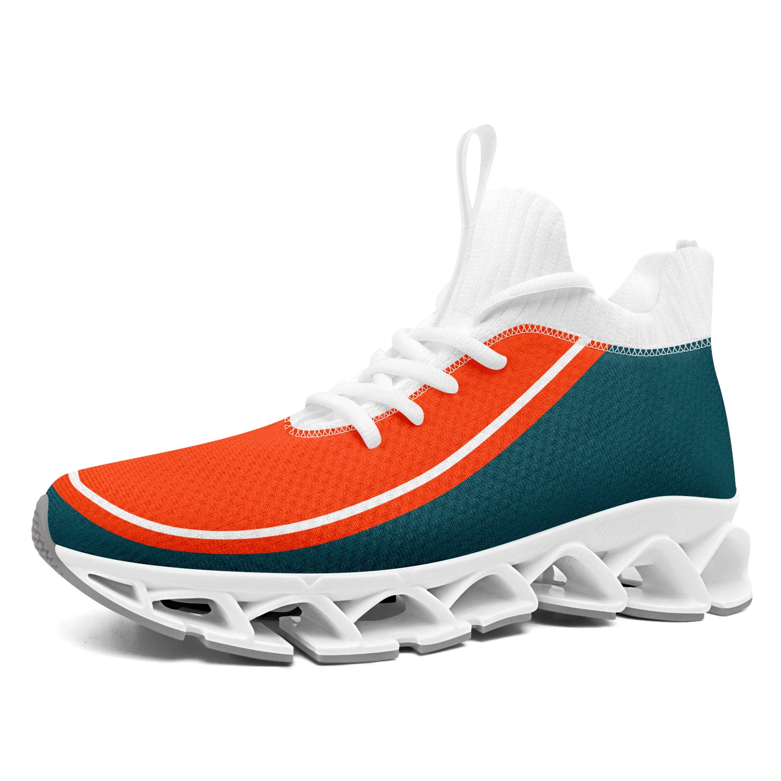 Custom Green Orange Maxsoul Shoes Personalized Sneaker FN030XD-D020388-6