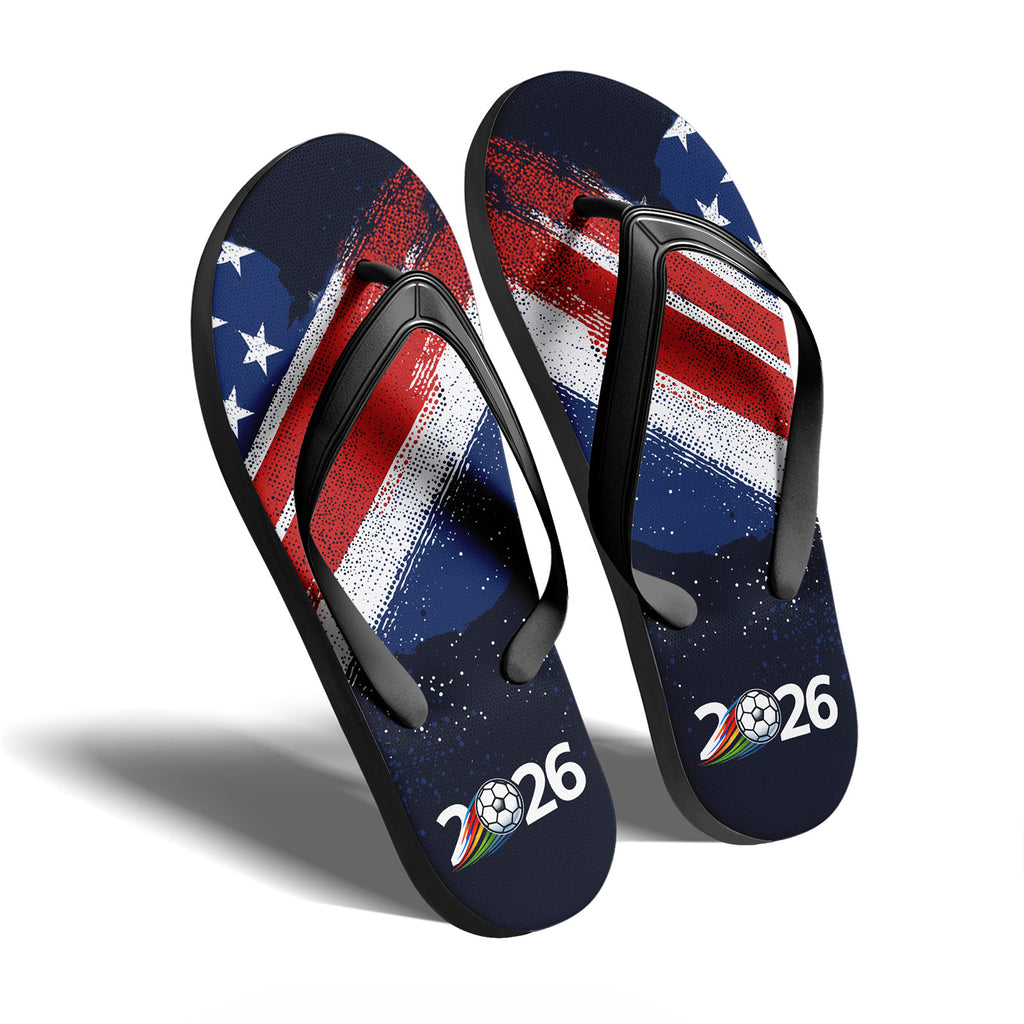 Custom United States 2026 World Cup Sneakers DIY Country Flag Running Shoes Lightweight Sport Shoes Gift for Football Fans Personalized Team Name and Logo FN058-F028041-12