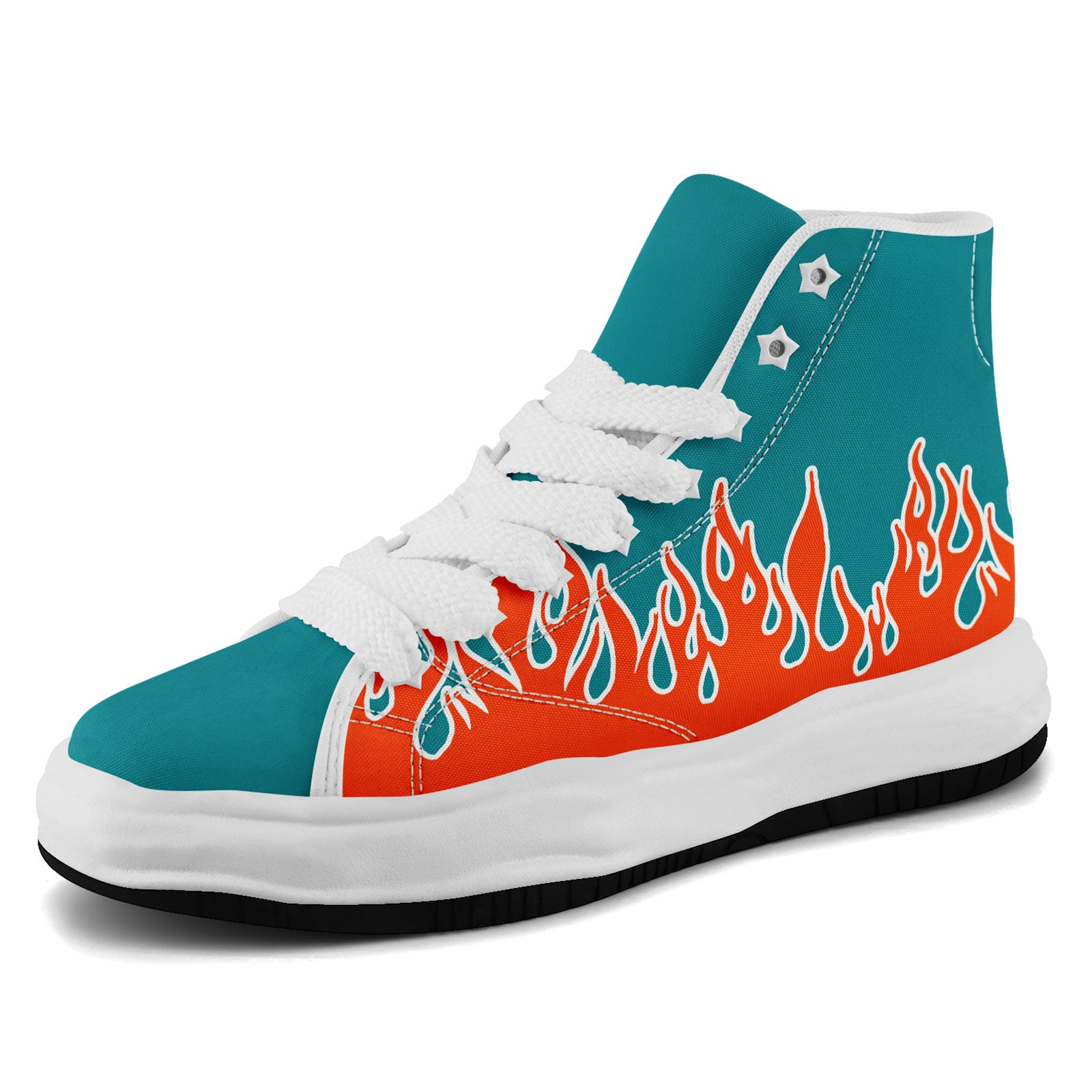 Custom Green Orange Miami Football Jersey and Firesoul Sports Shoes Combo Offer Personalized Combo ZH-D020273-24