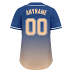 Custom Blue Beige Fade Fashion Personalized Authentic Baseball Jersey BSBJ01-D0a70da