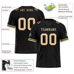 Custom Black Yellow New Orleans Football Jersey and Firesoul Sports Shoes Combo Offer Personalized Combo ZH-D020273-19