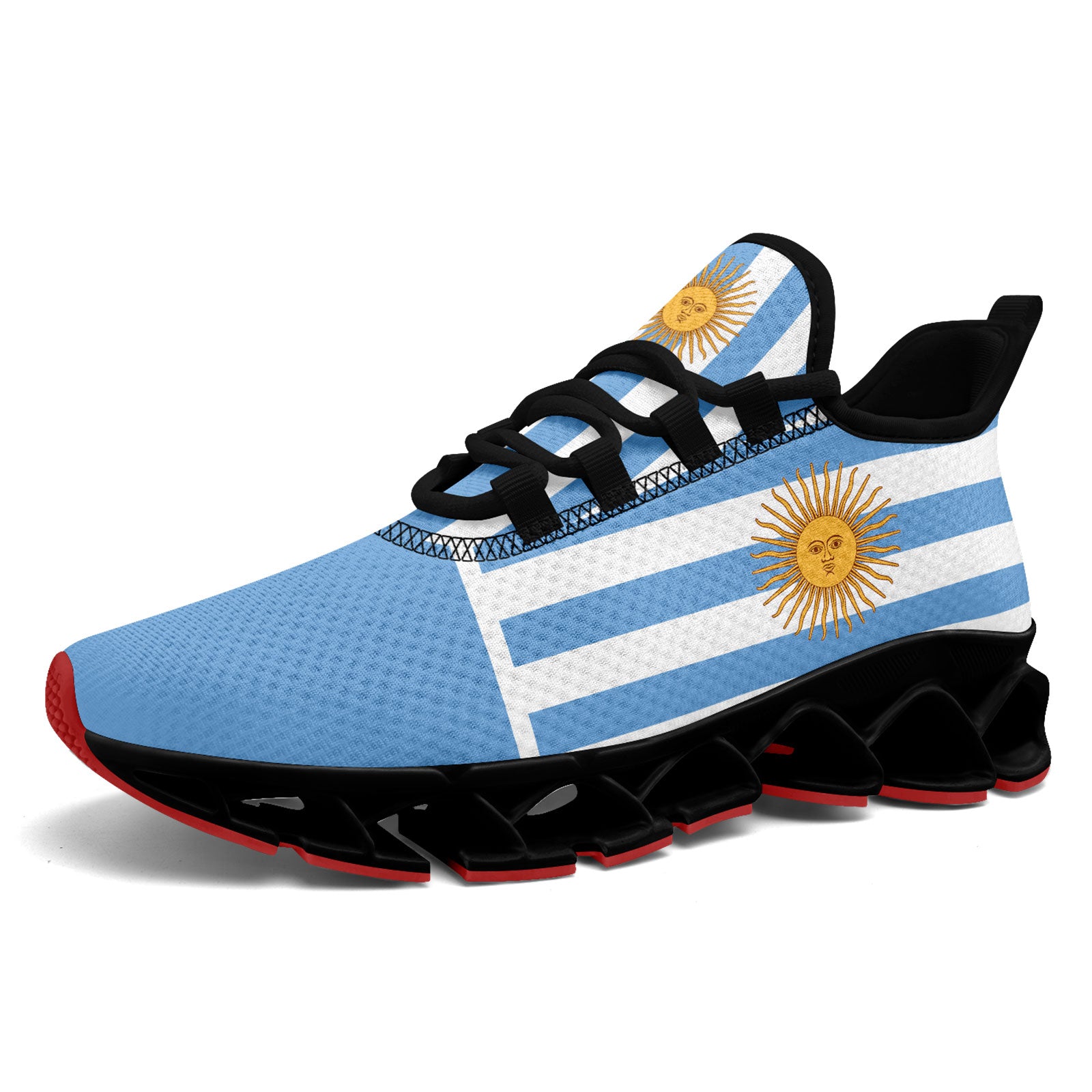 Custom 2026 World Cup Argentina Sneakers DIY Country Flag Running Shoes Lightweight Sport Shoes Gift for Football Fans Personalized Team Name and Logo FN003XD-F027046-2
