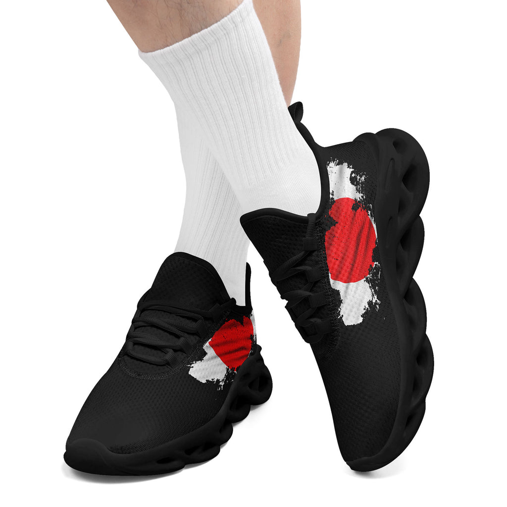 Custom Japan 2026 World Cup Sneakers DIY Country Flag Running Shoes Lightweight Sport Shoes Gift for Football Fans Personalized Team Name and Logo FN003-F025044-1