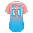 Custom Pink Blue Fade Fashion Personalized Authentic Baseball Jersey BSBJ01-D0a70f8
