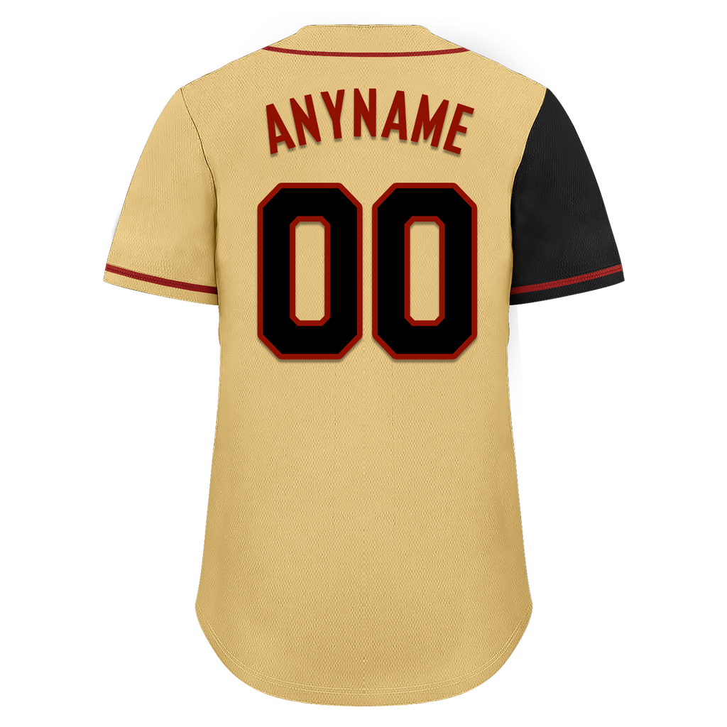 Custom Black Yellow Skull Fashion Personalized Authentic Baseball Jersey BSBJ01-D017142