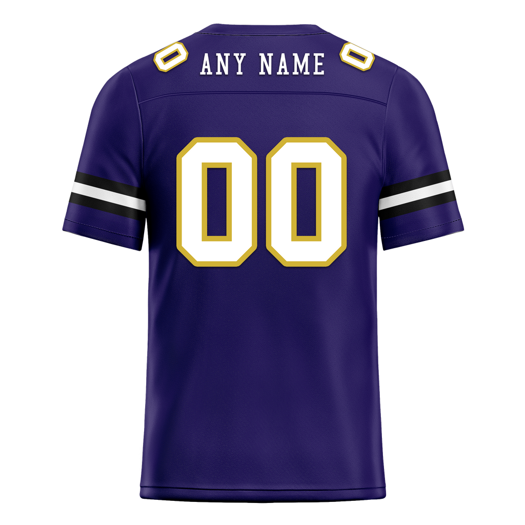 Custom Purple Classic Style Personalized Authentic Football Jersey FBJ02-bd0a70cb