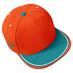 Custom Orange Blue Miami Football Jersey and Hat Combo Offer Personalized Combo ZH-D020326-24