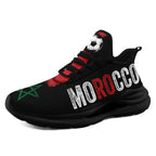 Custom Morocco 2026 World Cup Sneakers DIY Country Flag Running Shoes Lightweight Sport Shoes Gift for Football Fans Personalized Team Name and Logo FN079-F009083-1