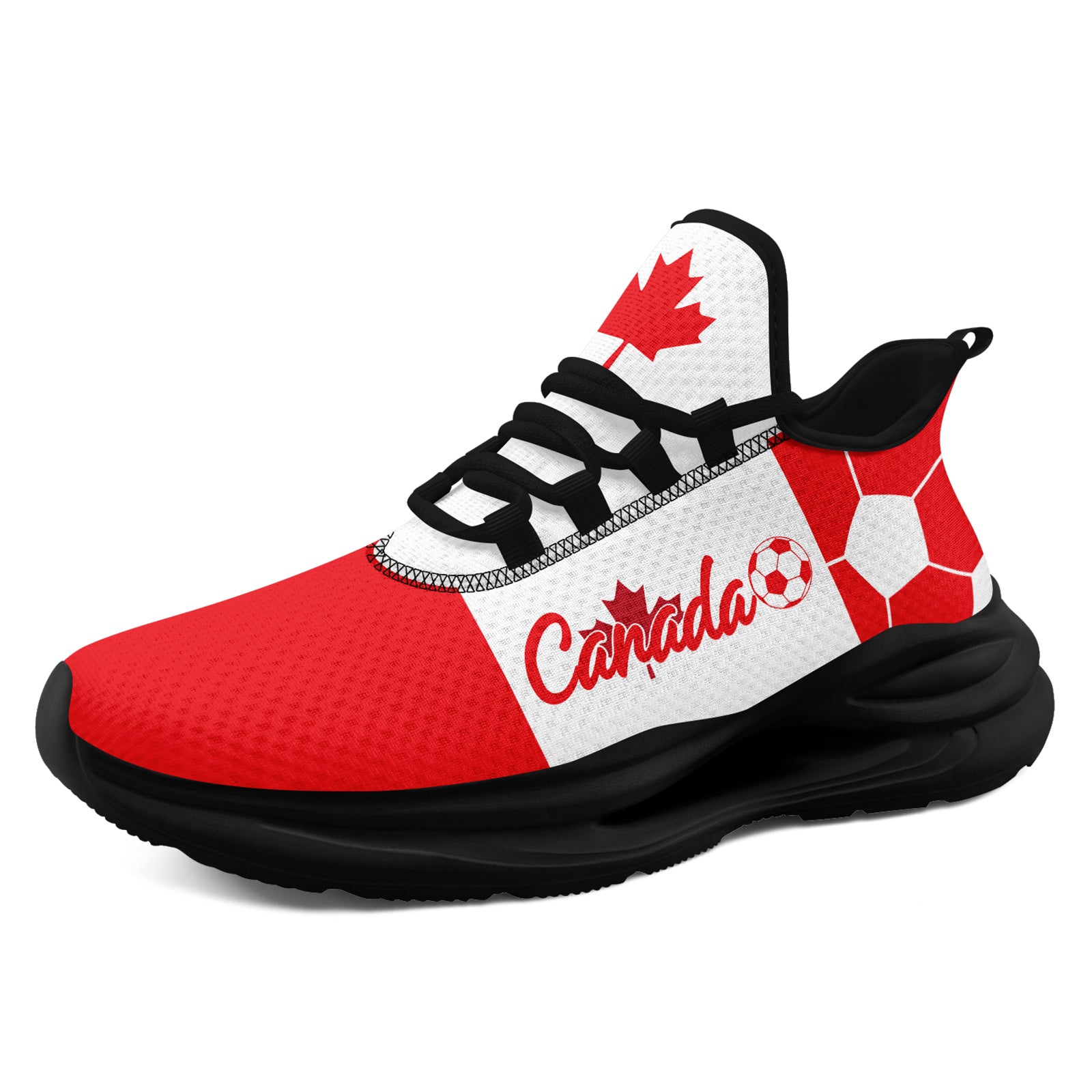 Custom 2026 World Cup Canada Sneakers DIY Country Flag Running Shoes Lightweight Sport Shoes Gift for Football Fans Personalized Team Name and Logo FN079-F023063-2