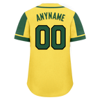 Custom Yellow Green Raglan Sleeves Personalized Authentic Baseball Jersey BSBJ01-D017206