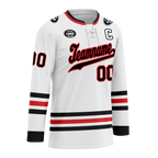 Custom White Personalized Hockey Jersey HCKJ01-D0a70be