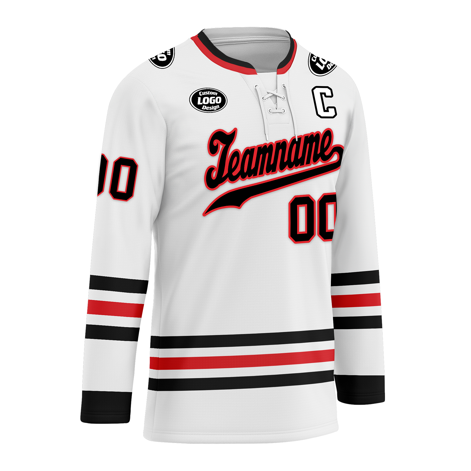 Custom White Personalized Hockey Jersey HCKJ01-D0a70be
