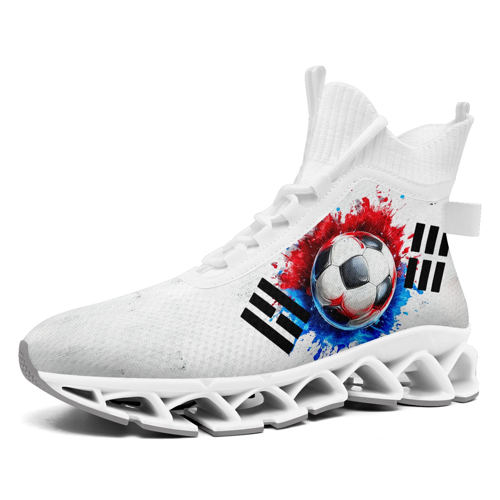 Custom South Korea 2026 World Cup Sneakers DIY Country Flag Running Shoes Lightweight Sport Shoes Gift for Football Fans Personalized Team Name and Logo FN029XD-F009084-2