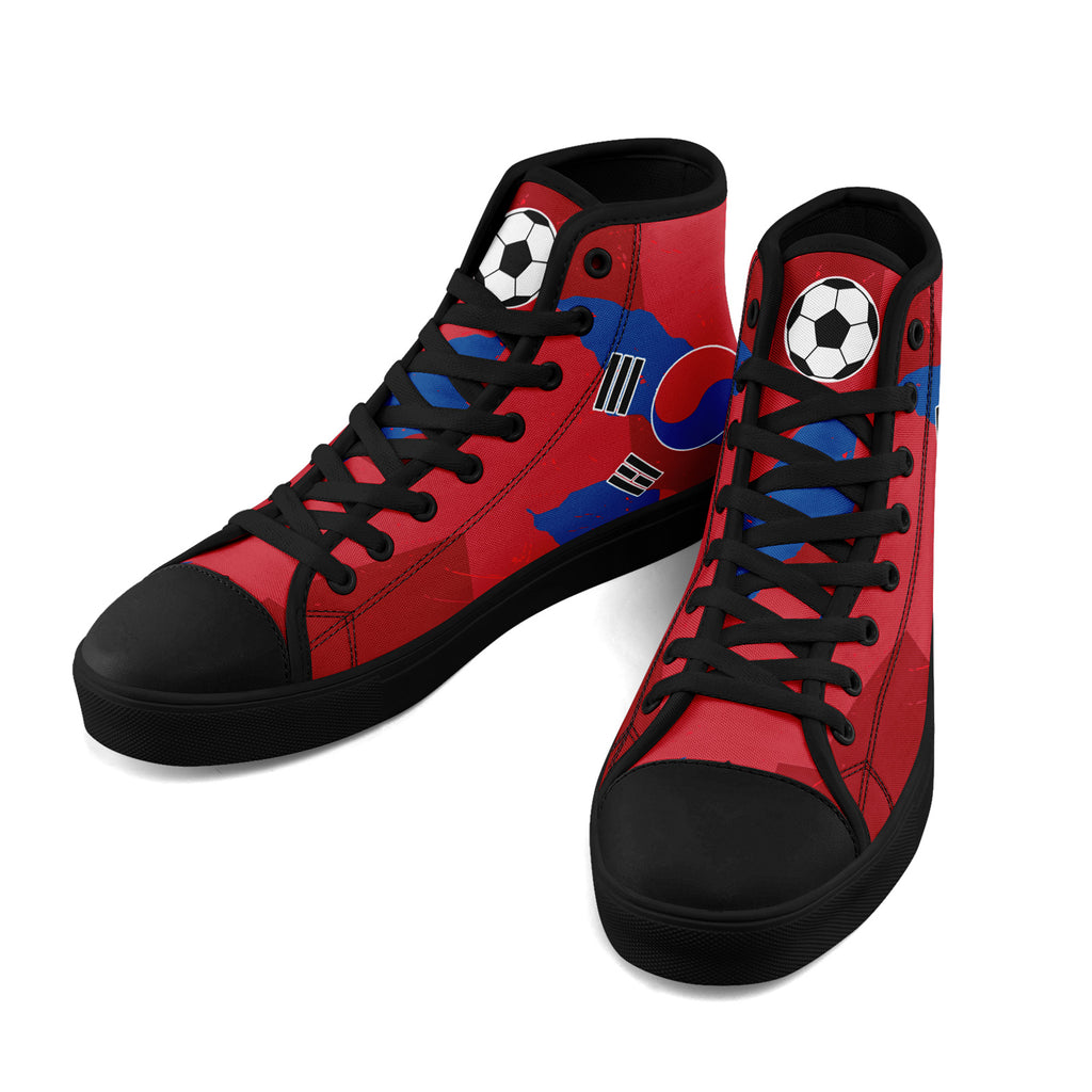 Custom South Korea 2026 World Cup Sneakers DIY Country Flag Running Shoes Lightweight Sport Shoes Gift for Football Fans Personalized Team Name and Logo FN024-F009070-1