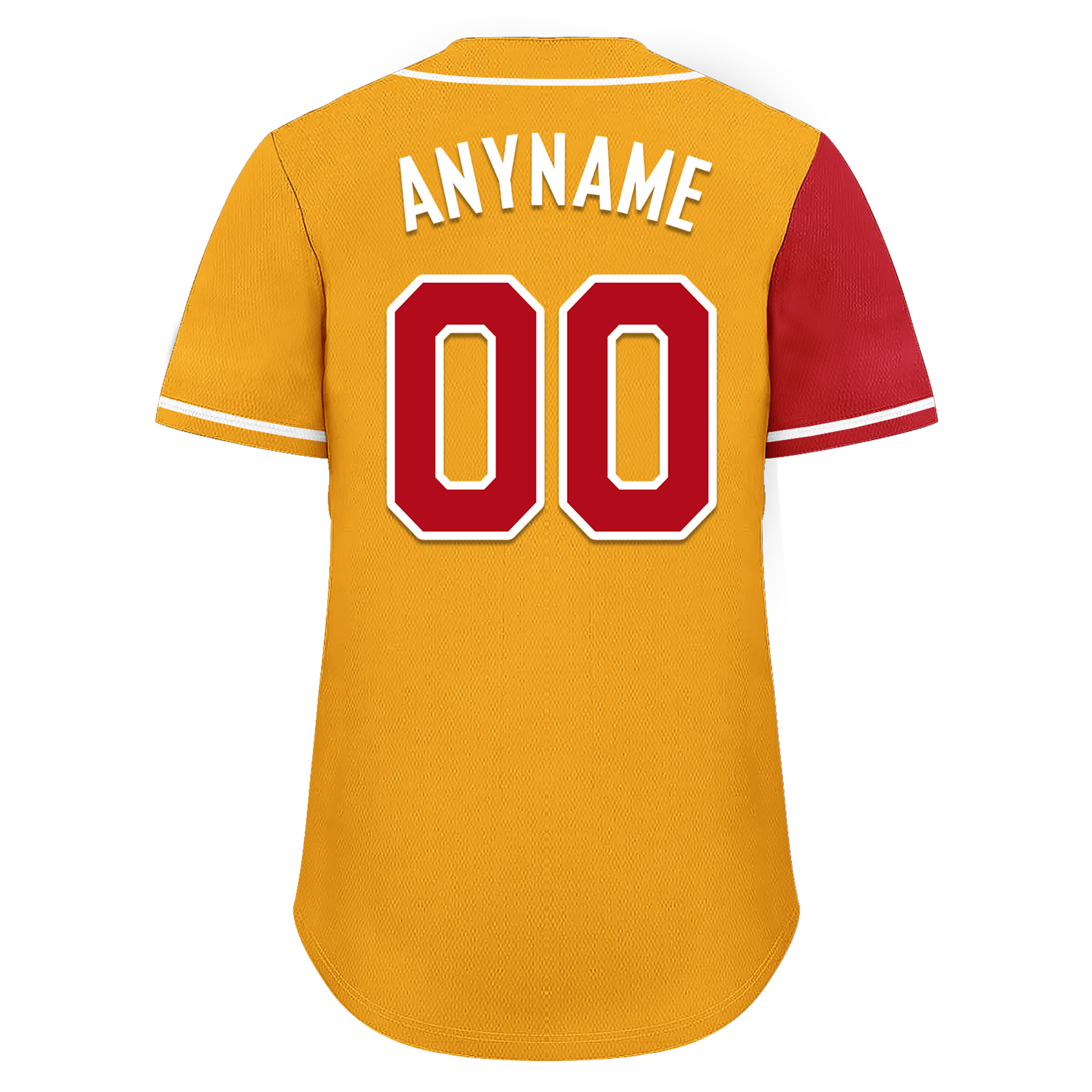 Custom Red Yellow Skull Fashion Personalized Authentic Baseball Jersey BSBJ01-D017150