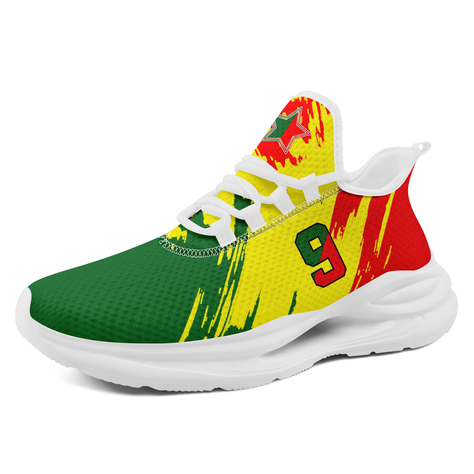 Custom 2026 World Cup Portugal Sneakers DIY Country Flag Running Shoes Lightweight Sport Shoes Gift for Football Fans Personalized Team Name and Logo FN079-F023086-6