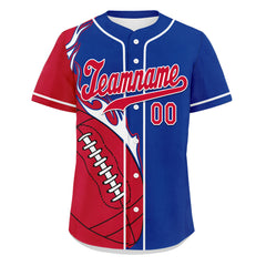 Custom Blue Red Classic Style Personalized Authentic Baseball Jersey UN002-D0b0a00-e