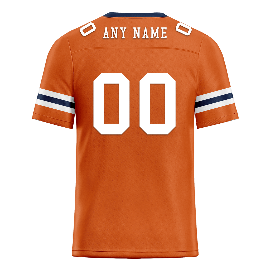 Custom Orange Classic Style Personalized Authentic Football Jersey FBJ02-bd0a70b8