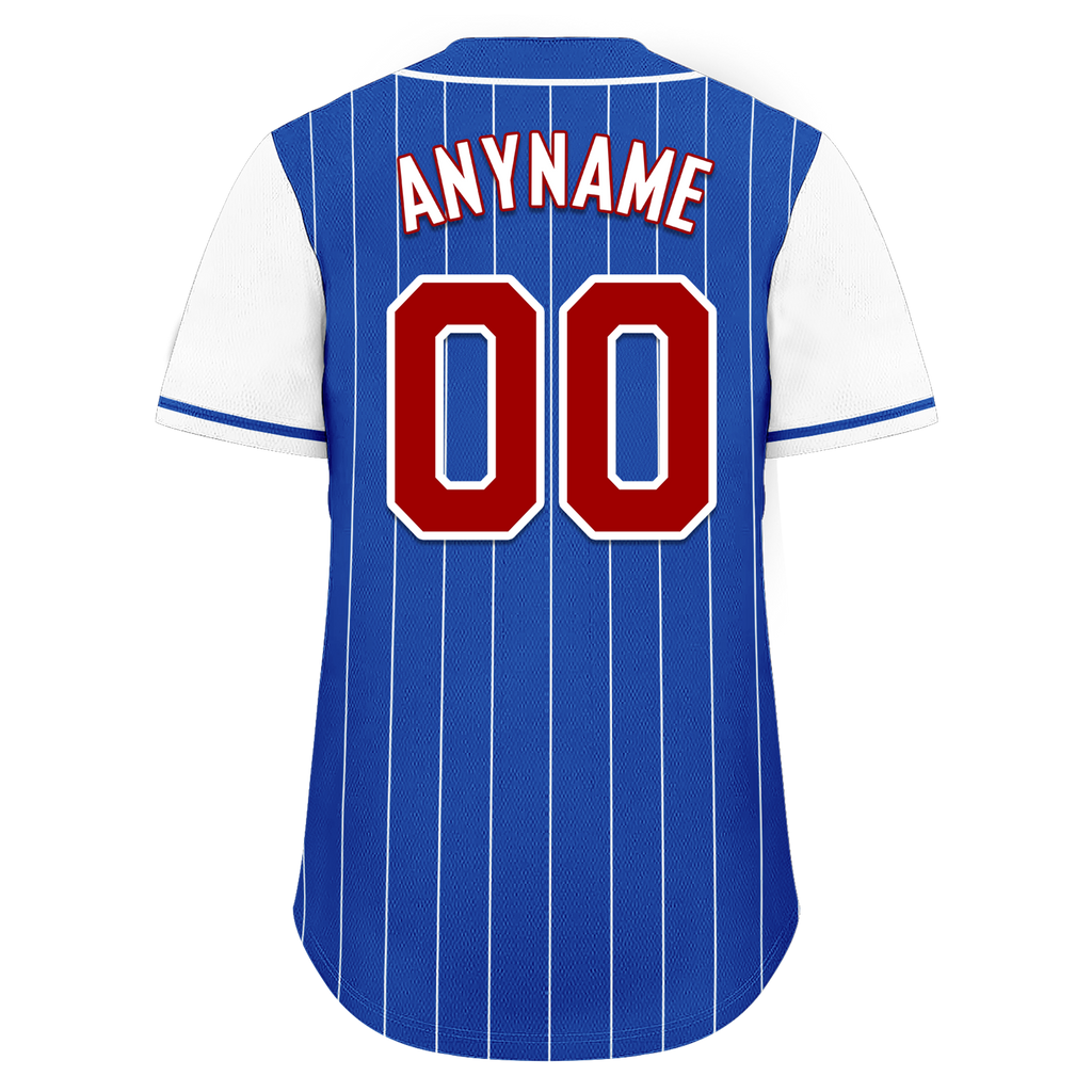 Custom Blue Stripe Fashion Personalized Authentic Baseball Jersey BSBJ01-D017223