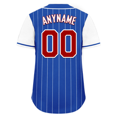 Custom Blue Stripe Fashion Personalized Authentic Baseball Jersey BSBJ01-D017223