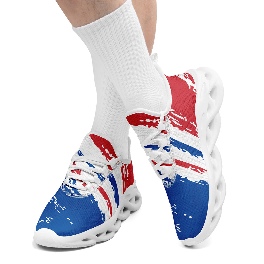 Custom South Korea 2026 World Cup Sneakers DIY Country Flag Running Shoes Lightweight Sport Shoes Gift for Football Fans Personalized Team Name and Logo FN003-F009130-2