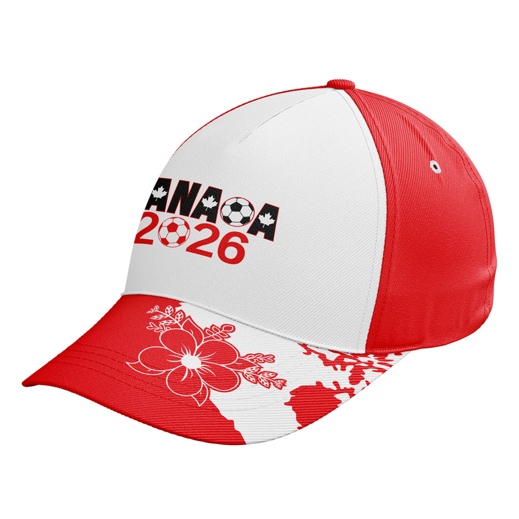 Personalized 2026 Canada Soccer Fan Hat - Add Your Name & Design Custom 2026 Football Tournament Hat YW061-F023093-5