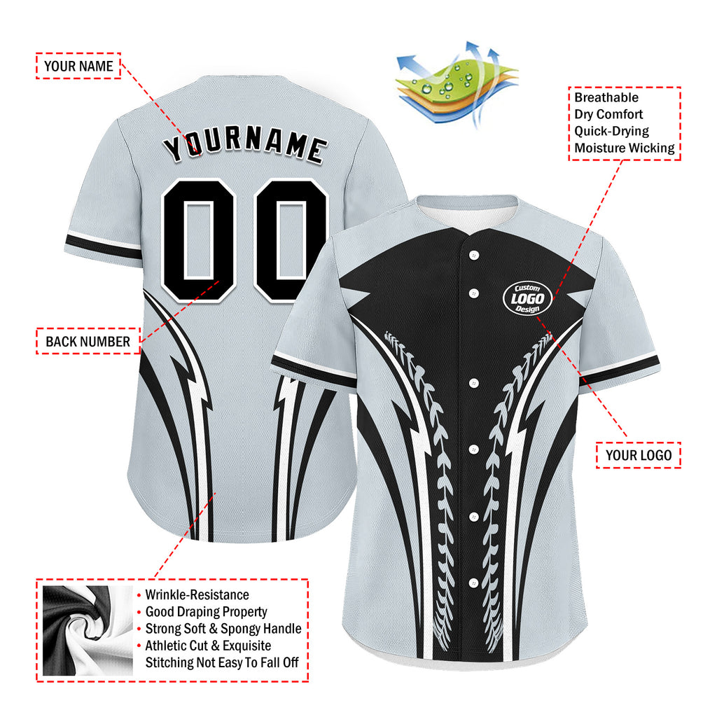 Custom Personalized Authentic Baseball Jersey BSBJ01-E023019-10