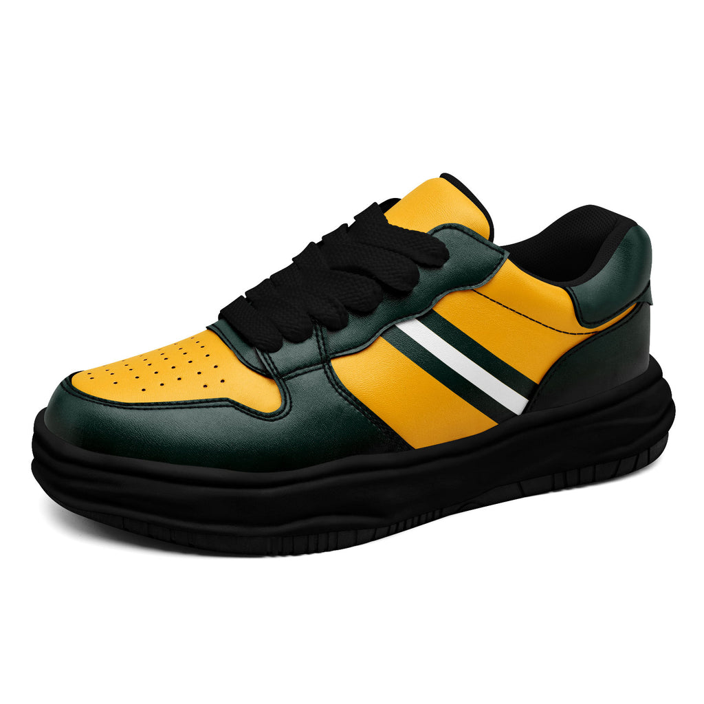 Custom Green Yellow Green Bay Shoes Personalized Sneaker FN032-D020389-13