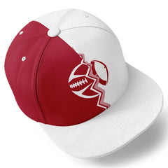 Custom White Red New York Hat Sport Design Cap Stitched Adjustable Personalized PR067B-D028017-11