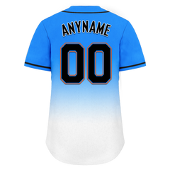 Custom Blue White Fade Fashion Personalized Authentic Baseball Jersey BSBJ01-D0a70ef