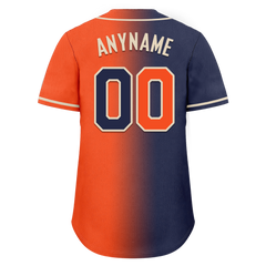 Custom Blue Orange Gradient Fashion Personalized Authentic Baseball Jersey BSBJ01-D0a7089