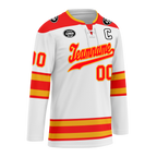 Custom White Red Personalized Hockey Jersey HCKJ01-D0a70cf
