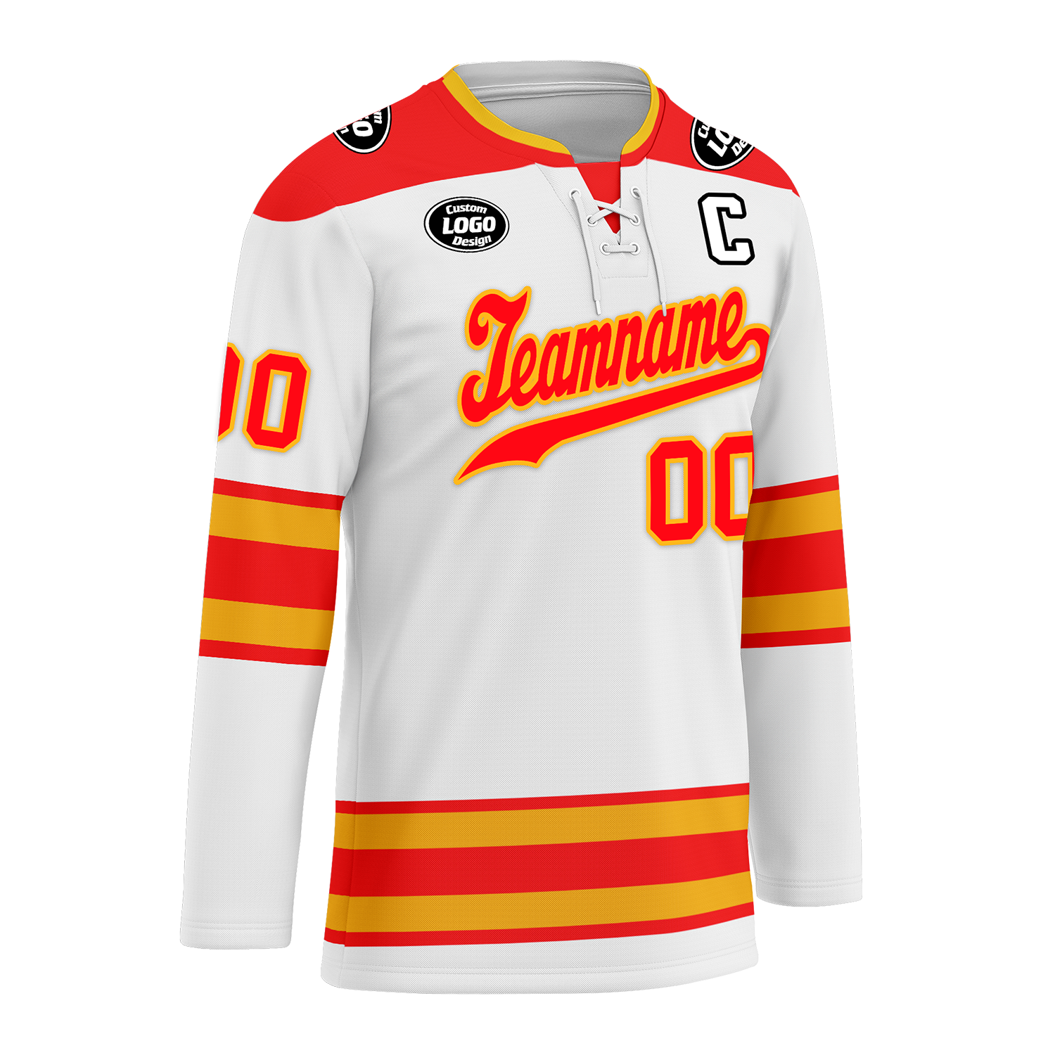 Custom White Red Personalized Hockey Jersey HCKJ01-D0a70cf