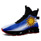 Custom Uruguay 2026 World Cup Sneakers DIY Country Flag Running Shoes Lightweight Sport Shoes Gift for Football Fans Personalized Team Name and Logo FN029XD-F009111-1