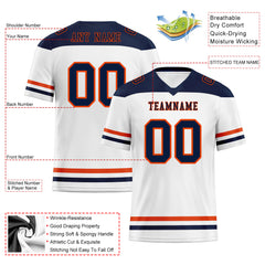 Custom Chicago Personalized Authentic Football Jersey FBJ02-E0607-21
