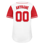Custom White Red Raglan Sleeves Personalized Authentic Baseball Jersey BSBJ01-D020200-7
