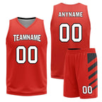 Custom Black Red Plaid Portland City Edition Personalized Reversible Basketball Set Sports Basketball Jersey BBJ01R-D0610-25-COOLMAX