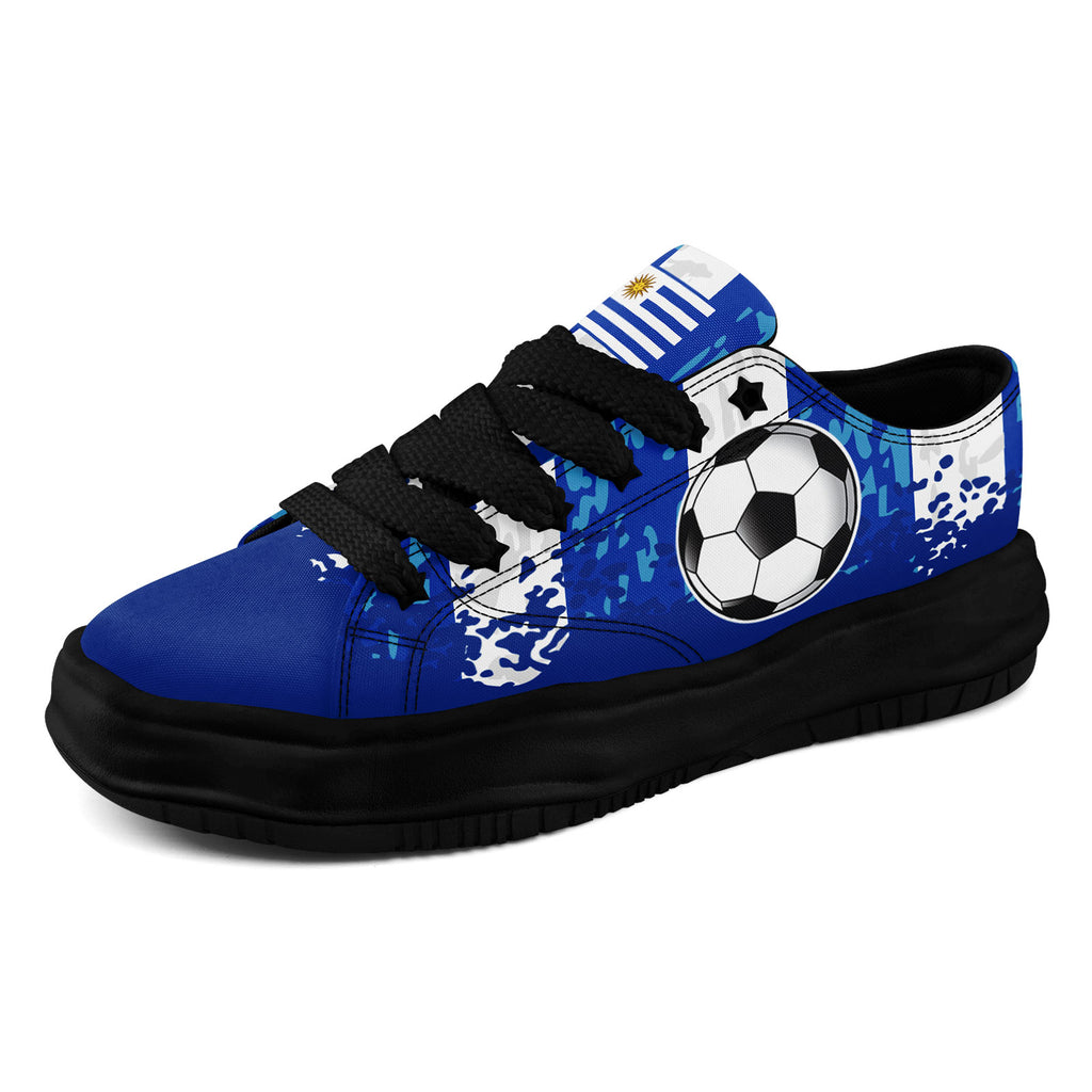 Custom Uruguay 2026 World Cup Sneakers DIY Country Flag Running Shoes Lightweight Sport Shoes Gift for Football Fans Personalized Team Name and Logo FN038-F009112-2