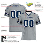 Custom Gray Seattle Personalized Authentic Football Jersey FBJ02-D025033-27