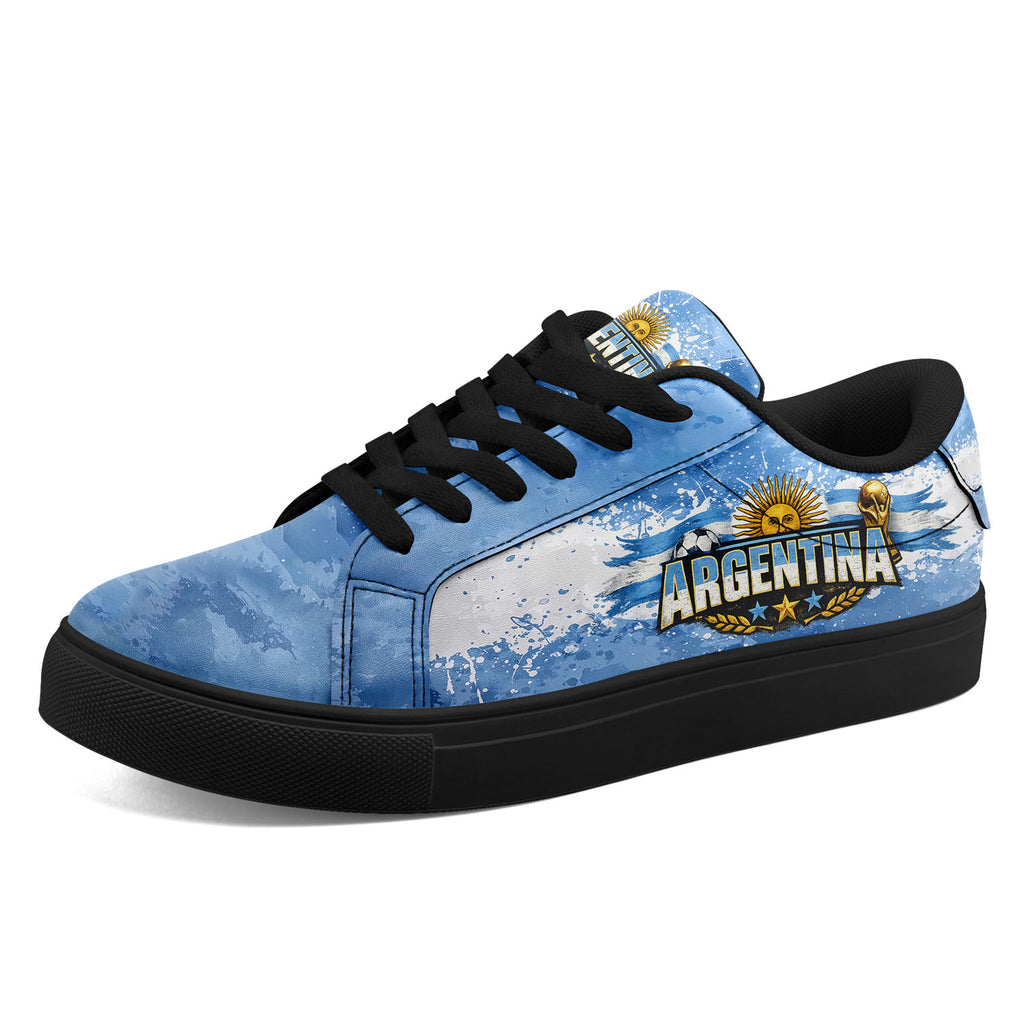 Custom 2026 World Cup Argentina Sneakers DIY Country Flag Running Shoes Lightweight Sport Shoes Gift for Football Fans Personalized Team Name and Logo FN023-F027051-2