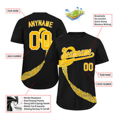 Custom Black World Cancer Day Personalized Authentic Baseball Jersey BSBJ01-E06020-1