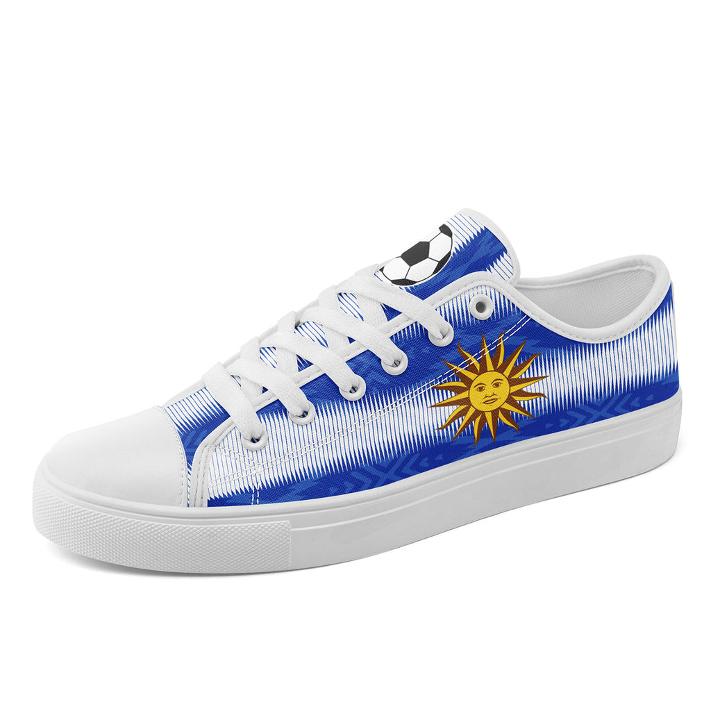 Custom Uruguay 2026 World Cup Sneakers DIY Country Flag Running Shoes Lightweight Sport Shoes Gift for Football Fans Personalized Team Name and Logo FN027-F009107-1