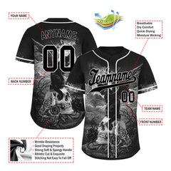 Custom Gothic Personalized Authentic Baseball Jersey BSBJ01-E06008