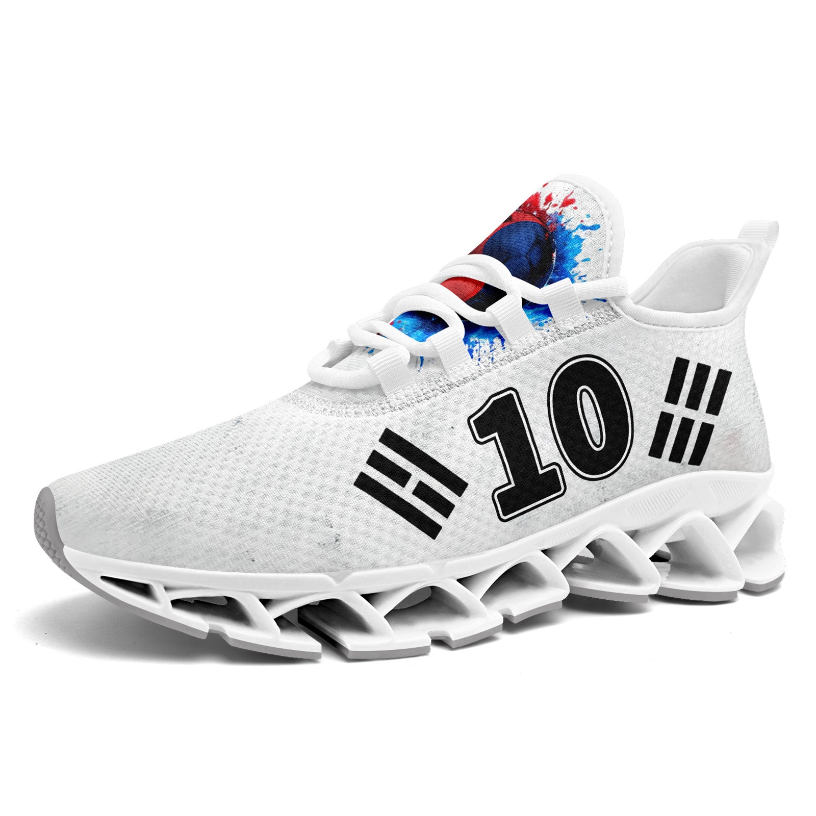 Custom South Korea 2026 World Cup Sneakers DIY Country Flag Running Shoes Lightweight Sport Shoes Gift for Football Fans Personalized Team Name and Logo FN003XD-F009063-1